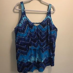 Catherines Layered Swim Top